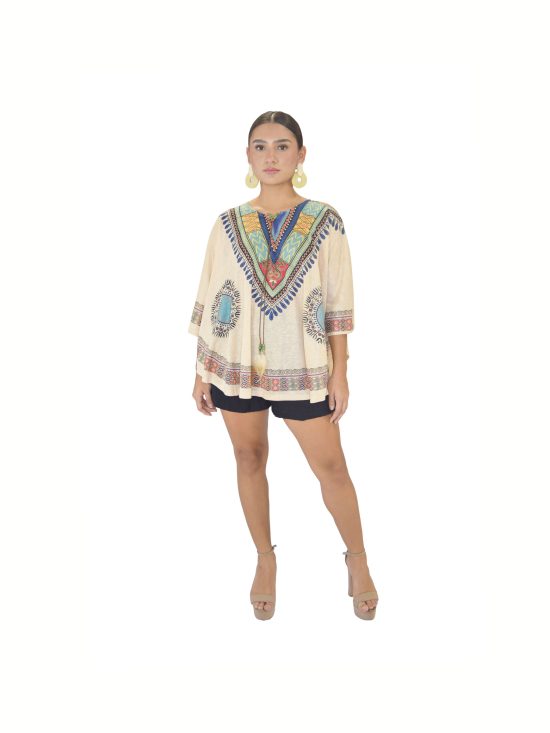 PONCHO CIRCULAR AFRICANO