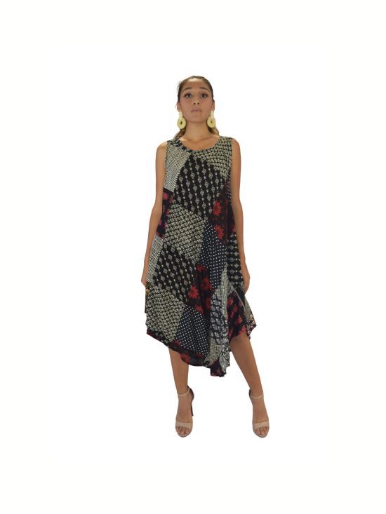 VESTIDO PATCH ALGODÓN UNIT MULTICOLOR
