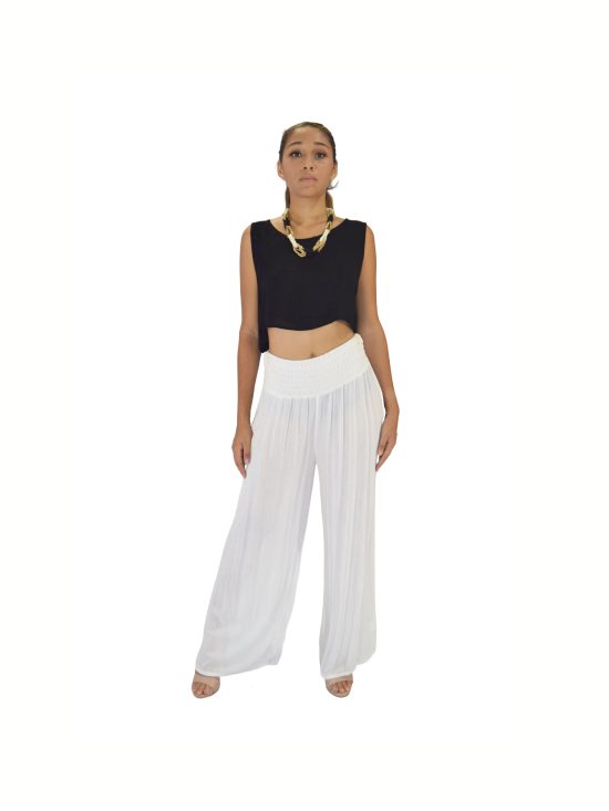 PANTALON PALAZZO RAYON CRONCH